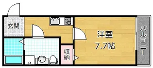 casa御殿山【1階】の間取り