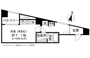フロレゾン代々木【5階】の間取り