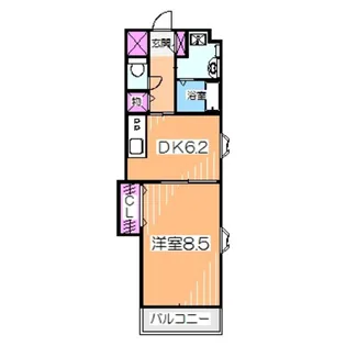 ベェルヴェル美原【2階】の間取り