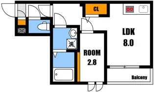REGALEST-S中筋【1階】の間取り