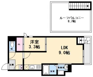 GRANDTIC LINES【2階】の間取り