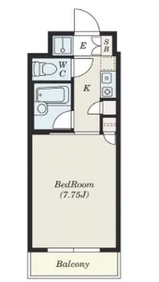 エス-フォート八王子【2階】の間取り