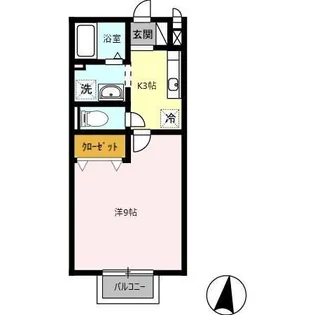 シャルム絆【1階】の間取り