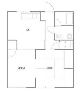 斉田ハイツ【1階】の間取り