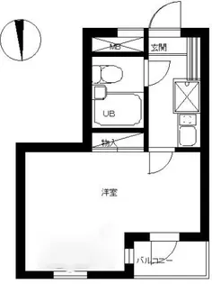 スカイコート新宿第5【4階】の間取り