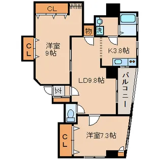 第2八十川ビル【3階】の間取り