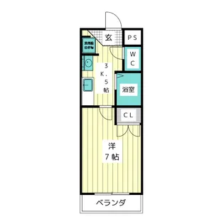 ブールヴァールYASHIRODAI【4階】の間取り