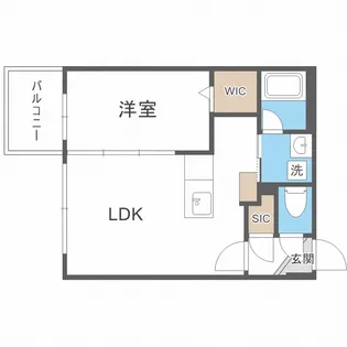 センティール札幌北【5階】の間取り