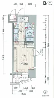 エステムコート難波センチュリオ【8階】の間取り