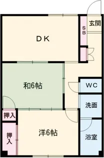 コーポひまわり【1階】の間取り