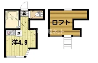 ユナイト根岸アンドロポフの杜【1階】の間取り