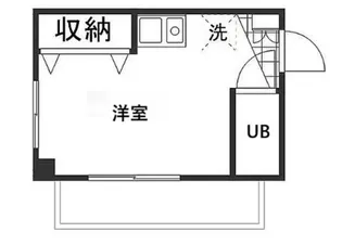 ロータリーマンション【4階】の間取り
