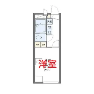 レオパレスディアコート【2階】の間取り