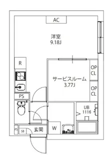 AXIA M-City武蔵小山【1階】の間取り
