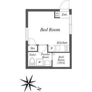 LEGALAND幡ヶ谷ANNEX【4階】の間取り