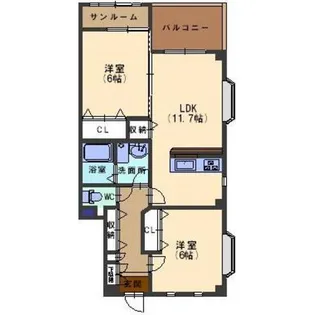 ウィルI【1階】の間取り