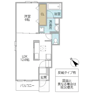 エスポサ B【1階】の間取り