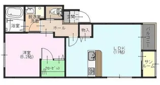 サウザンド【3階】の間取り
