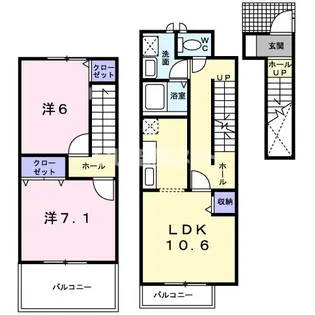are-cn-ciel【2階】の間取り