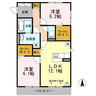 グランコンフォート【3階】の間取り