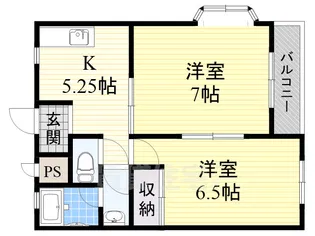 津之江パークハイツ【4階】の間取り