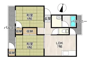 カノープス千里【2階】の間取り