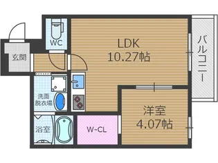 ソリティア総持寺【2階】の間取り