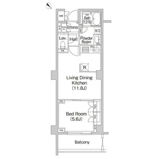 Brillia代官山プレステージ【2階】の間取り