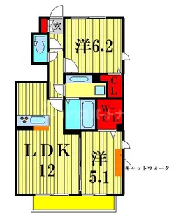 キャリコマルモ【1階】の間取り