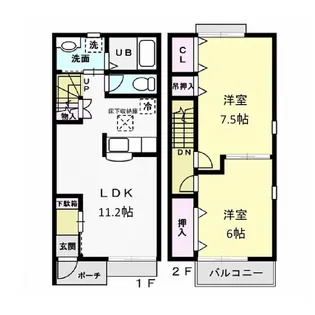 キャステルタウン ハイム II【2階】の間取り