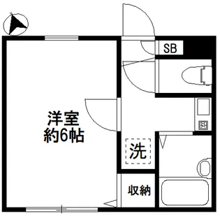 メゾン飛鳥【1階】の間取り