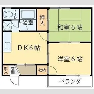 メイゾン青葉【1階】の間取り