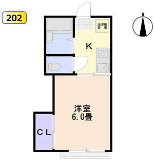 コーポハーブ【2階】の間取り