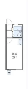 レオパレス祐天寺【1階】の間取り