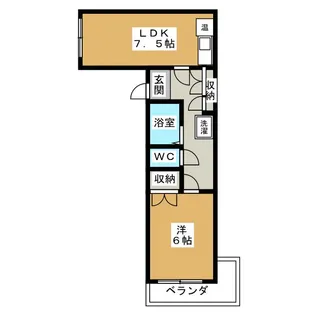 城山ハイツI【3階】の間取り