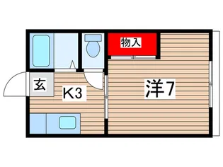 ハイツ萩原【1階】の間取り