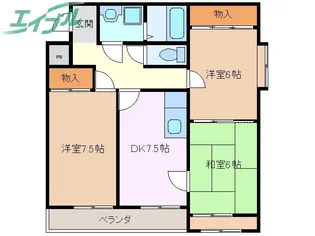 ベルサウンズ【3階】の間取り