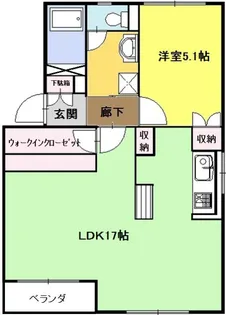 ハイツテクトピア掛川I【1階】の間取り