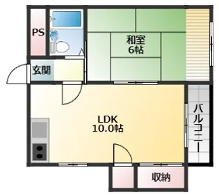 福岡ビル【3階】の間取り