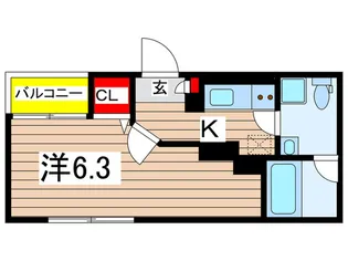 仮)ノワールエクラ木更津【1階】の間取り