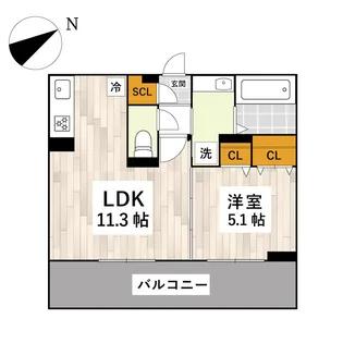 エクセル八代【3階】の間取り