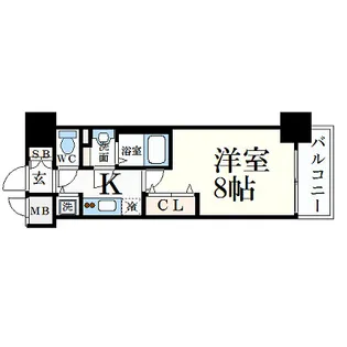 プレサンス新栄町ギャラント【12階】の間取り