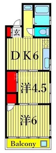 コーポ白樺【3階】の間取り