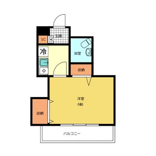 セシオン西新宿【1階】の間取り