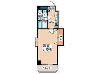 エクセラン谷町【5階】の間取り