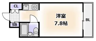 ホーユウコンフォルト天王寺東【2階】の間取り