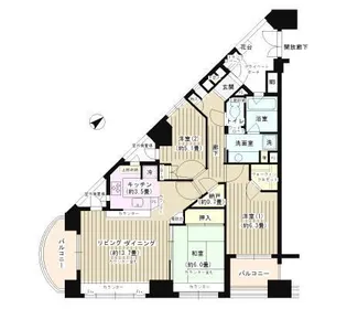 パークホームズ東神奈川ステーションアリーナ【2階】の間取り