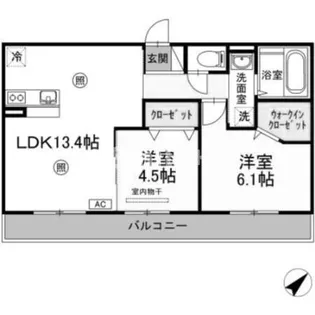 メナージュ今【2階】の間取り