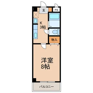 レインボーパレス【2階】の間取り