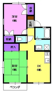パレス山栄【2階】の間取り